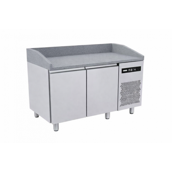 PIZCT88/I/G Ψυγείο πάγκος 80cm πλάτος (για  ταψιά 60x40) με  2 πόρτες χωρίς  καπάκι, με γρανίτη