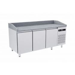 PIZCT888/I/G Ψυγείο πάγκος 80cm  πλάτος (για ταψιά  60x40) με 2 πόρτες  χωρίς καπάκι, με  γρανίτη & ουδέτερη  συρταριέρα  