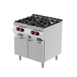FA072MA - Κουζίνα αερίου ουδέτερου στοιχείου με 4 καυστήρες και αρθρωτή πόρτα
