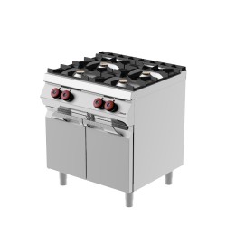 FE072MA - Κουζίνα αερίου με 4 ερμητικούς καυστήρες και αρθρωτές πόρτες