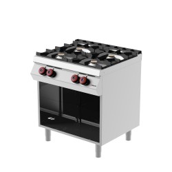 FE072M0 - Κουζίνα αερίου με 4 ερμητικούς καυστήρες σε ανοιχτό ουδέτερο στοιχείο