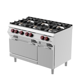 FEG73M0 - Φούρνος αερίου με ντουλάπι και 6 ερμητικούς καυστήρες 