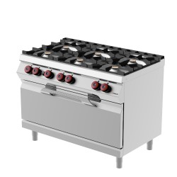 FEG73MM - Φούρνος αερίου με 4 ερμητικούς καυστήρες 