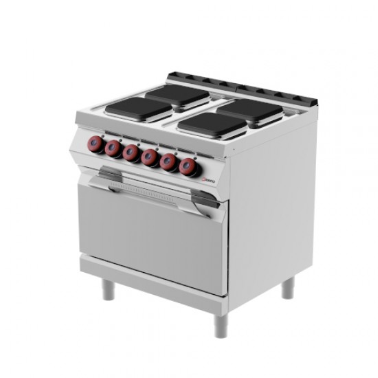 PEE72MA - Ηλεκτρική κουζίνα-φούρνος 4 ματιών