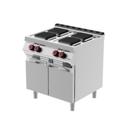 PE072MC - Ηλεκτρική κουζίνα ουδέτερου στοιχείου 4 ματιών με αρθρωτές πόρτες 