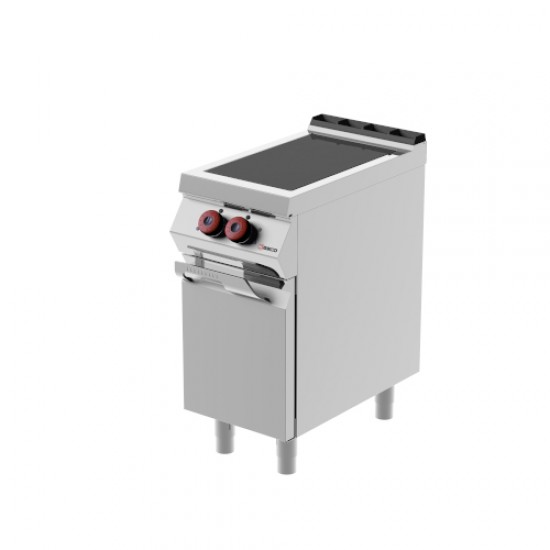 ID071MA - επαγωγική ηλεκτρική κουζίνα 2 εστιών με αρθρωτή πόρτα