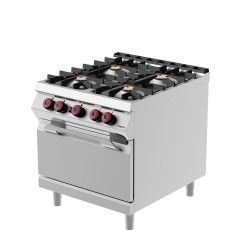 FEG92M0 - Επαγγελματική Κουζίνα αερίου με 4 ερμητικές εστίες και φούρνο αερίου