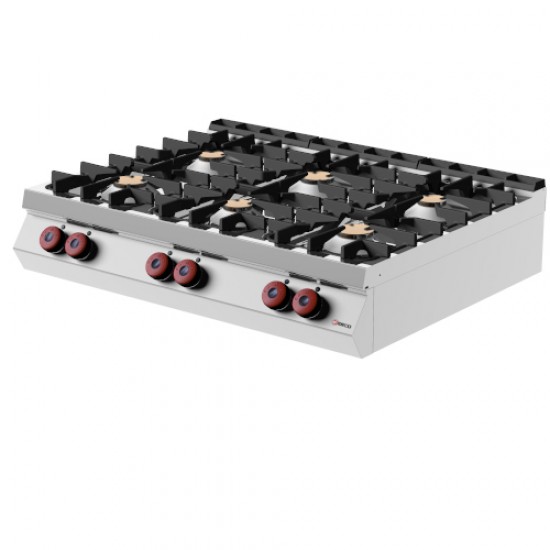 FA093T0 - Κουζίνα αερίου με 6 καυστήρες