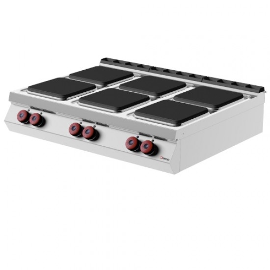 PE093T0 - Ηλεκτρική κουζίνα με 6 τετράγωνες πλάκες 