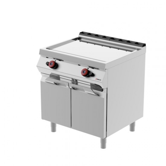 FTG72MJ - Κουζίνα τηγανίσματος αερίου διπλής πλάκας με αρθρωτές πόρτες