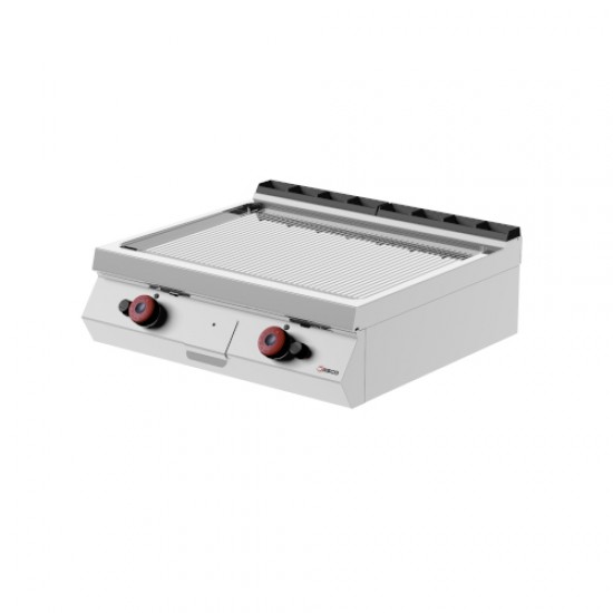 FTG72TE - Κουζίνα αερίου με διπλή πλάκα τηγανίσματος - Top Line