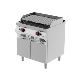 GPG72M0 - Ψησταριά αερίου με πέτρα λάβας και αρθρωτές πόρτες