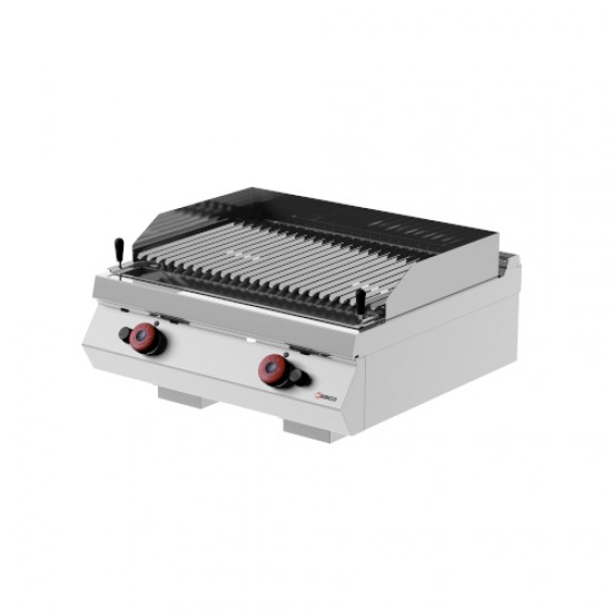 GPG72TA - Ψησταριά με πέτρα λάβας και πόδια=80mm - Top Line