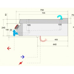 BME71T0 - Bain-marie μισής ενότητας - Top Line