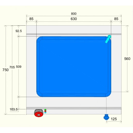 BME72T0 - Ενιαία μονάδα Bain-marie – Top Line