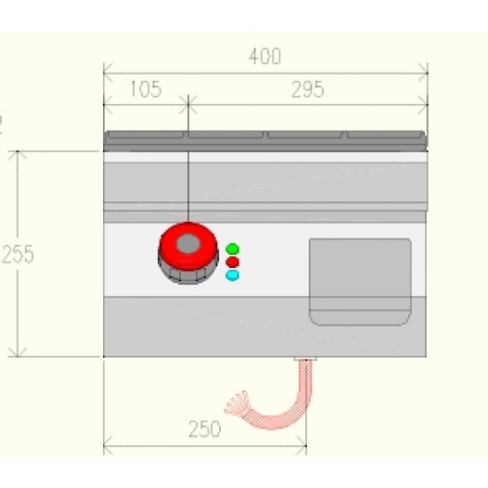 FTE71TA - Ηλεκτρική κουζίνα με μονή πλάκα τηγανίσματος - Top Line