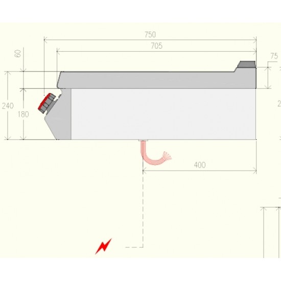 FTE72TB - Ηλεκτρική κουζίνα με διπλή πλάκα τηγανίσματος - Top Line