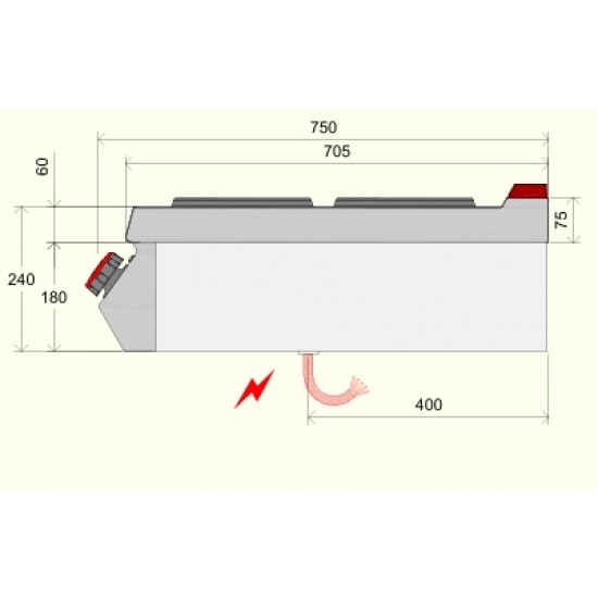 PE073T0 - Ηλεκτρική κουζίνα με 6 στρογγυλές πλάκες