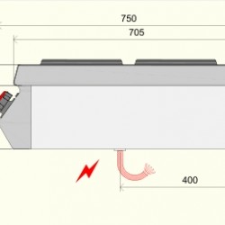 PE072T0 - Ηλεκτρική κουζίνα με 4 πλάκες - Top Line