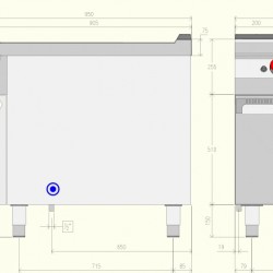 FTG91MB - Επαγγελματική κουζίνα αερίου