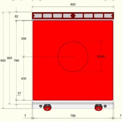 TPG92MA - Επαγγελματική εστία μαγειρέματος αερίου