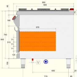 TPG93MG - Επαγγελματικός φούρνος αερίου