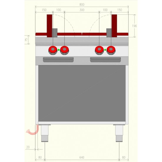 PTE92M0 - Επαγγελματική ηλεκτρική εστία μαγειρέματος