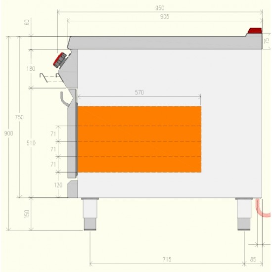PTE92MB - Επαγγελματικός ηλεκτρικός φούρνος
