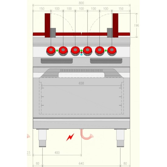 PTE92MB - Επαγγελματικός ηλεκτρικός φούρνος