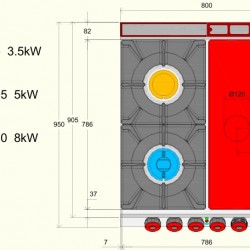 TPG92MF - Επαγγελματικός ηλεκτρικός φούρνος