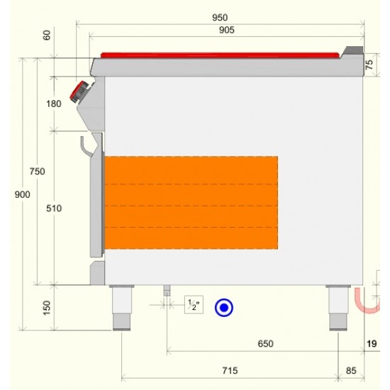 TPG92MF - Επαγγελματικός ηλεκτρικός φούρνος