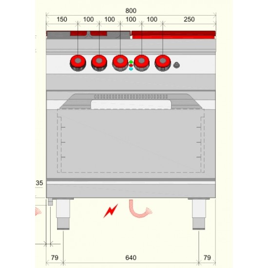 TPG92MF - Επαγγελματικός ηλεκτρικός φούρνος