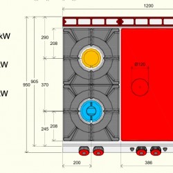 TPG93ME - Επαγγελματικός φούρνος αερίου