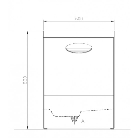 Επαγγελματικό πλυντήριο πιάτων PF 46 R
