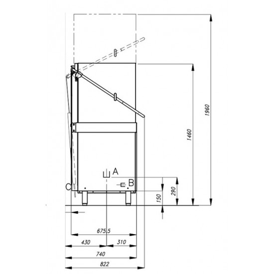 Επαγγελματικό πλυντήριο-καμπάνα PC 12 