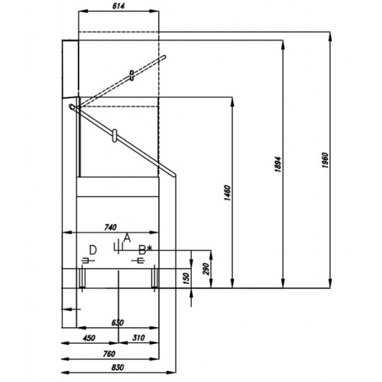 Επαγγελματικό πλυντήριο-καμπάνα PC 12 