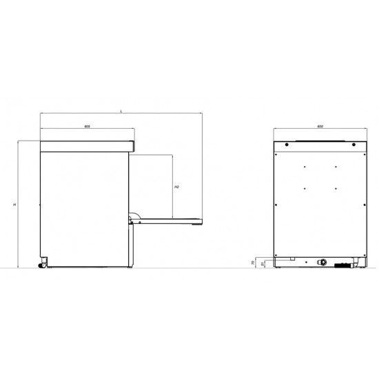 Επαγγελματικό πλυντήριο πιάτων YB 35