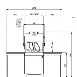 Επαγγελματικό πλυντήριο πιάτων YC 10 R