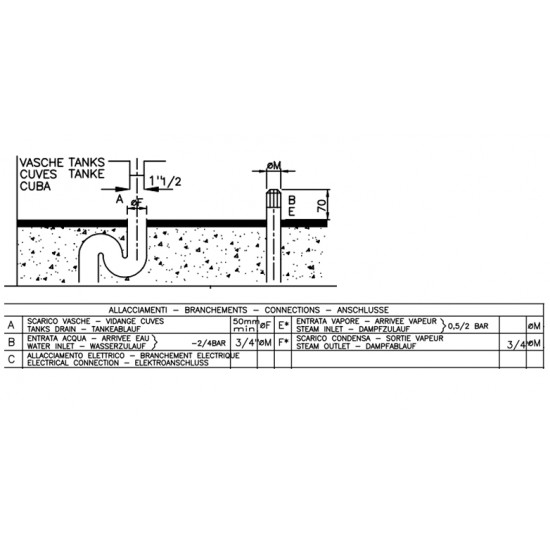 Επαγγελματικό πλυντήριο σκευών G EVO 50 H