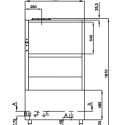 Επαγγελματικό πλυντήριο σκευών G EVO 805 R