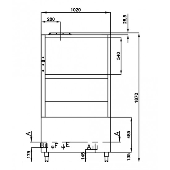 Επαγγελματικό πλυντήριο σκευών G EVO 805 R
