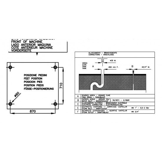 Επαγγελματικό πλυντήριο σκευών G EVO 805 R