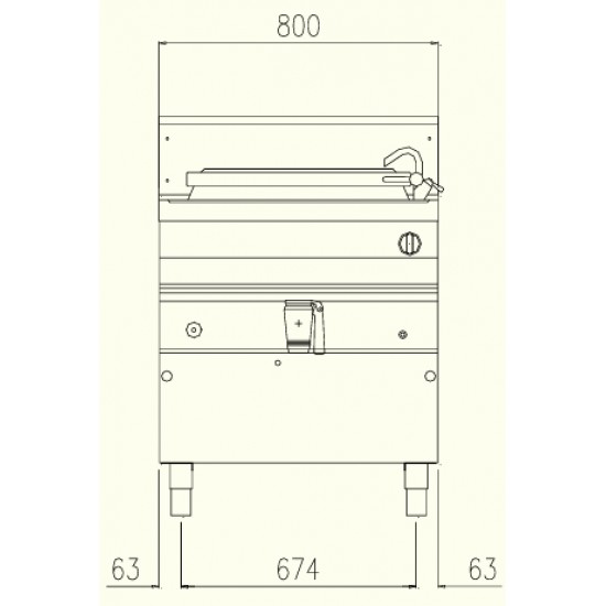 PNG92MF - Κατσαρόλα αερίου