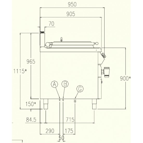 PNG92MF - Κατσαρόλα αερίου