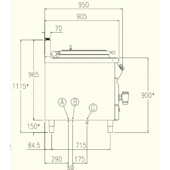 PNG92MH - Κατσαρόλα αερίου