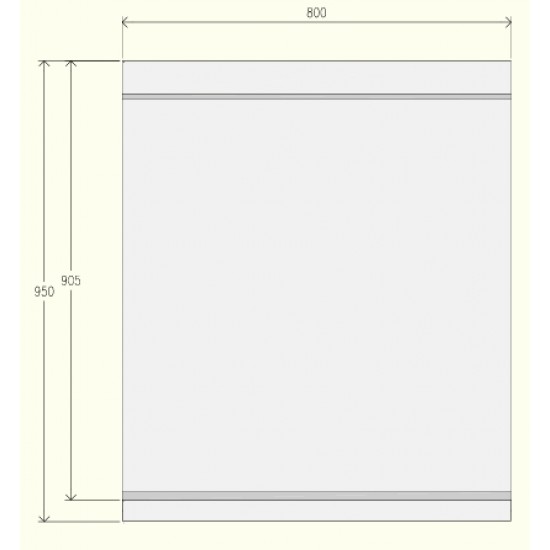 EN092MB - Κουζίνα διπλού ουδέτερου στοιχείου με συρτάρι και αρθρωτές πόρτες