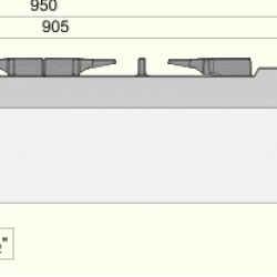 FE091T0 - Κουζίνα αερίου 2 ερμητικοί καυστήρες