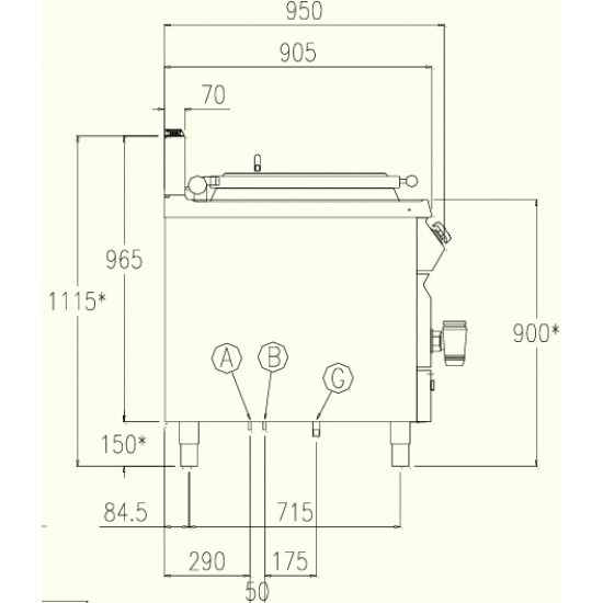PNG92MD - Κατσαρόλα αερίου