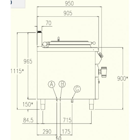 PNG92MA - Κατσαρόλα αερίου
