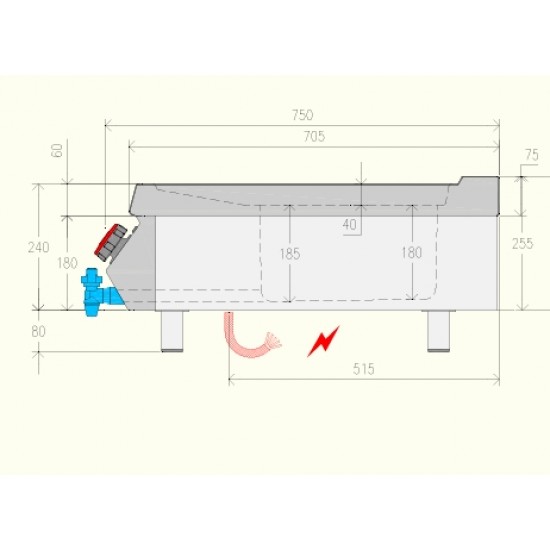 FRE72T0 - Ηλεκτρική φριτέζα με δύο bowl - Top Line
